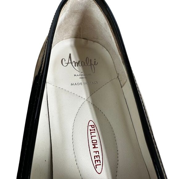 Amalfi by Rangoni NWB Gero Vernice Black Patent Leather Loafers Size 13 - Picture 5 of 9